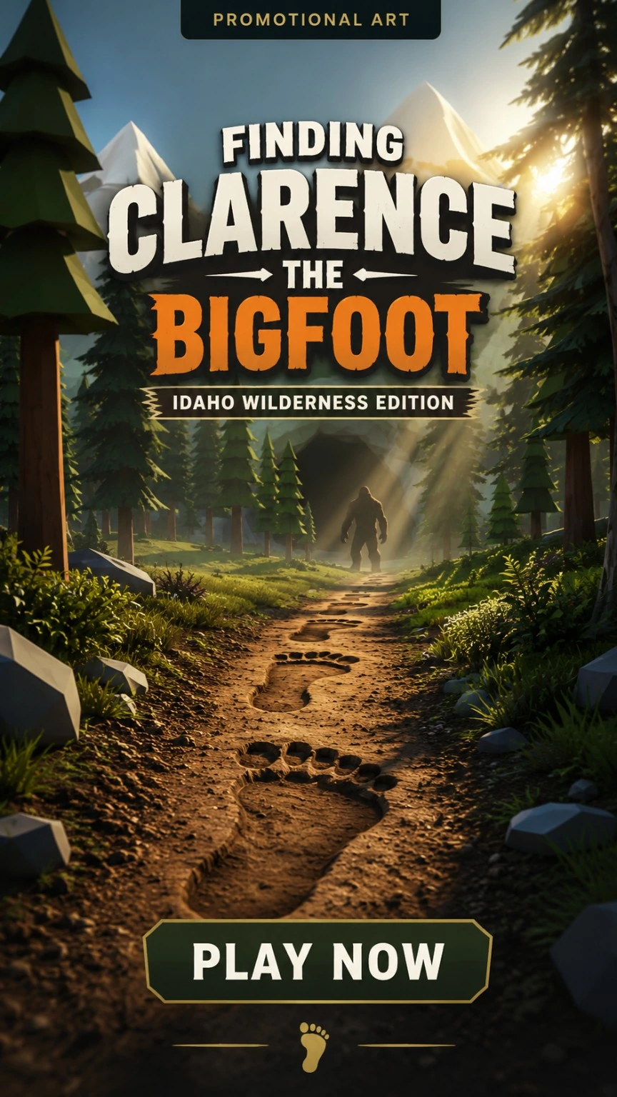 Finding Clarence the Bigfoot Idaho Wilderness Edition promotional art