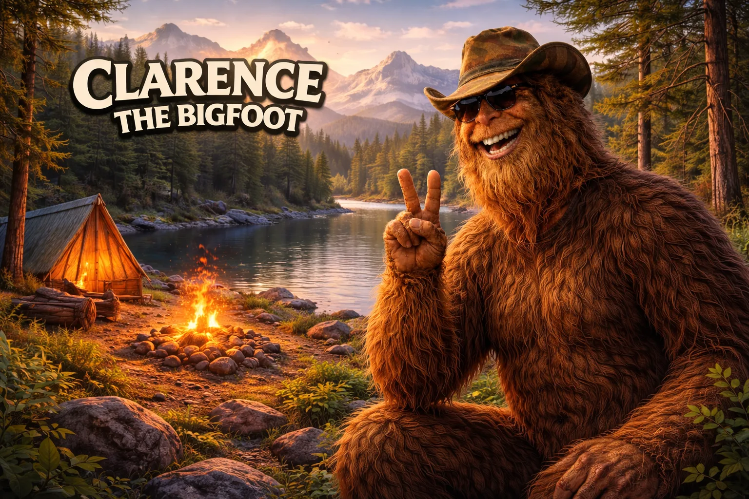Clarence the Bigfoot website preview