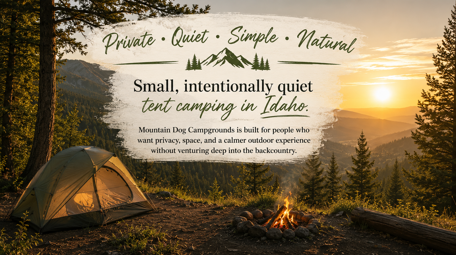 Mountain Dog Camps website preview